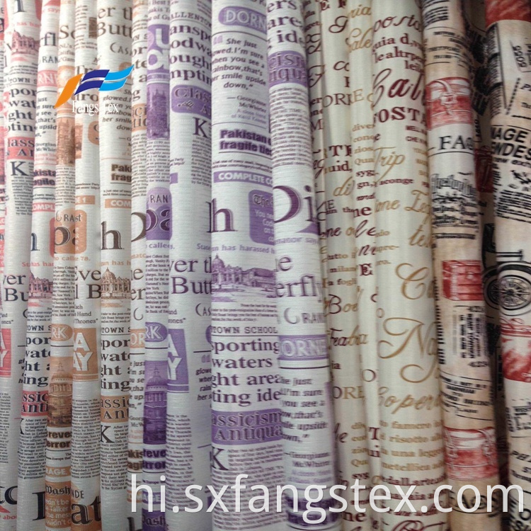 Polyester Sheer Printed Childre's Window Curtain Fabric 2